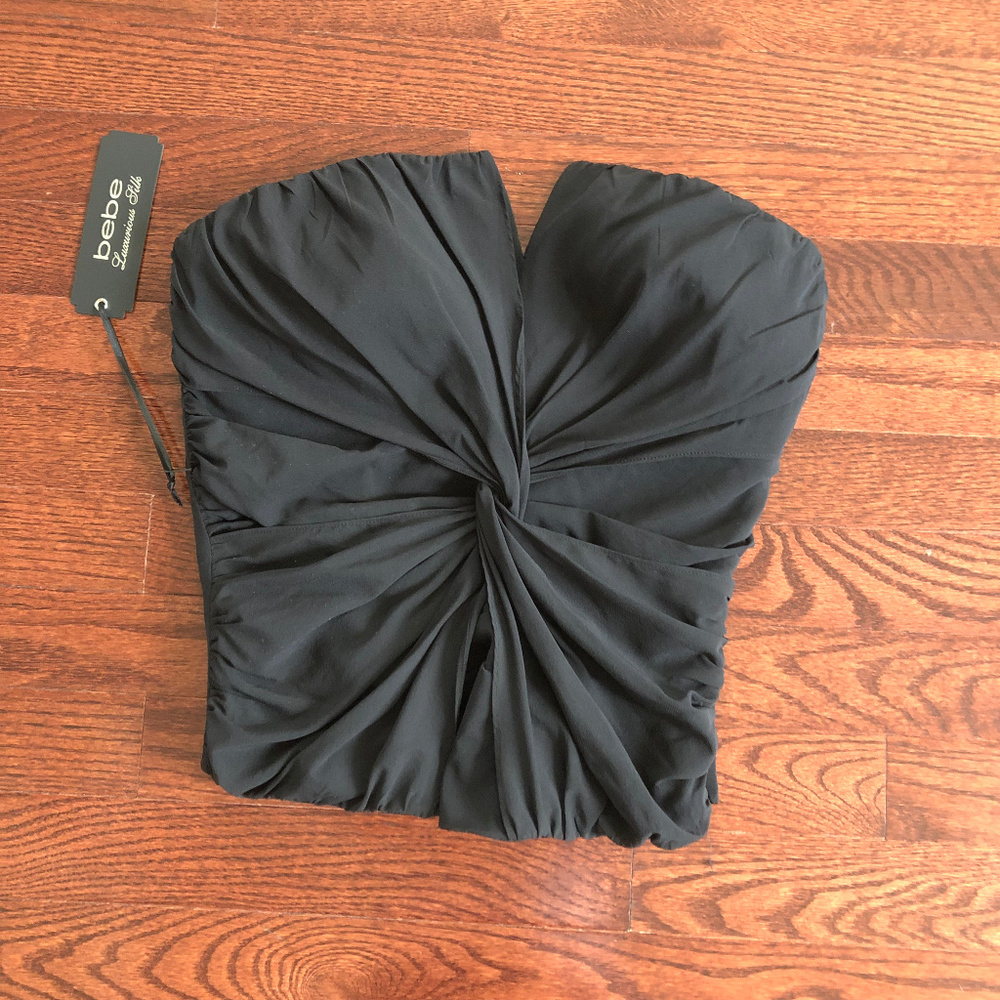 BEBE - Strapless silk top